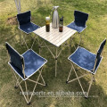 Table de pique-nique pliable de Niceway et chaises 5 Set pour la famille Outdoor Camping Beach Party